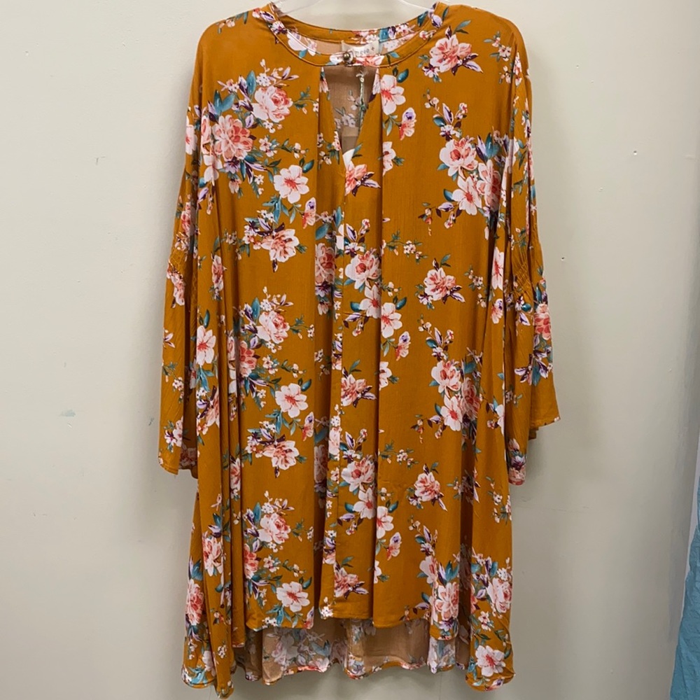 Floral dress.